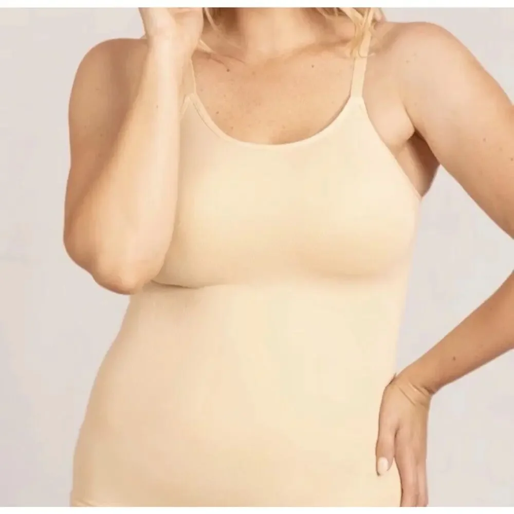 Empetua by Shapermint Women’s Large Nude Scoop Neck Cami Tank Shapewear New